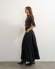 Topshop Topshop Yoke pleated maxi skirt in washed black - 4