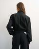 Topshop Topshop zip up formal blazer in black - 4