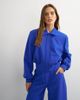 Topshop Topshop zip up formal blazer in blue - 1