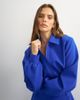 Topshop Topshop zip up formal blazer in blue - 3