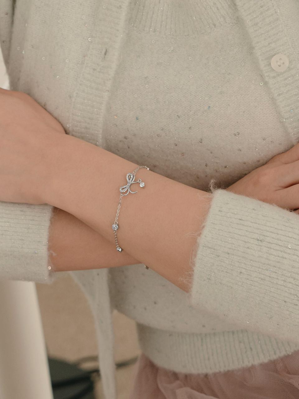 TORTOISE [Silver925] Evciler Bow drop Bracelet