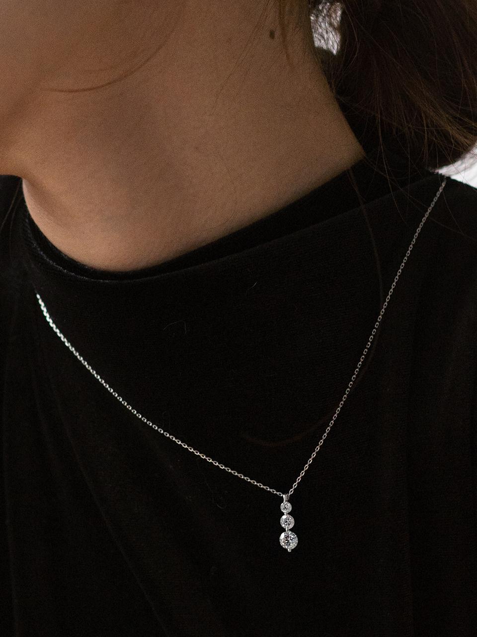 TORTOISE [Silver925] Pozsony Snow Necklace