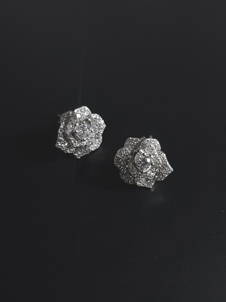 TORTOISE [Silver925] Yoros Camellia Earrings