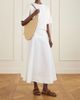 TORY BURCH Pierced embellished leather-trimmed raffia shoulder strap - 2
