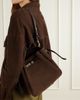 TORY BURCH Romy leather-trimmed suede bucket bag - 2