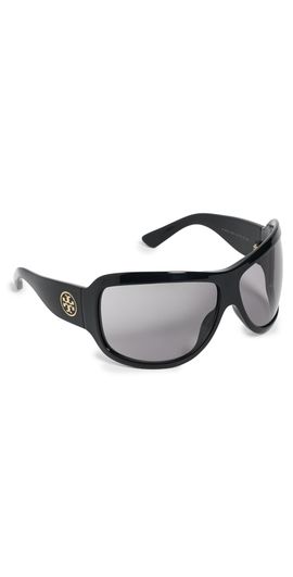 Tory Burch Tory Burch 0TY9078 Wrap Sunglasses Black One