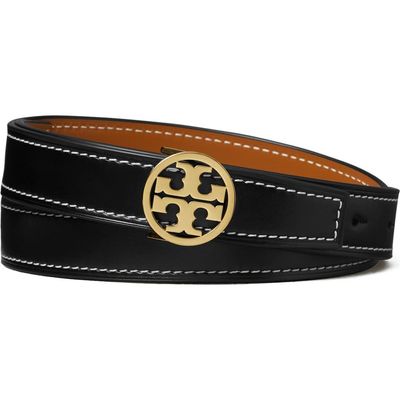 Tory Burch Tory Burch 1-Inch Miller Reversible Leather Belt