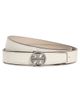 Tory Burch Tory Burch 1 Miller Reversible Belt Warm White/Tortora/Silver - 1