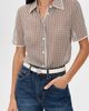 Tory Burch Tory Burch 1 Miller Reversible Belt Warm White/Tortora/Silver - 3