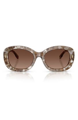 Tory Burch Tory Burch 52mm Polarized Oval Sunglasses
