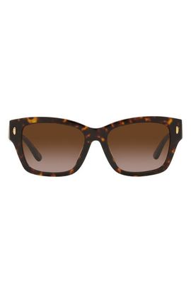 Tory Burch Tory Burch 53mm Gradient Rectangular Sunglasses