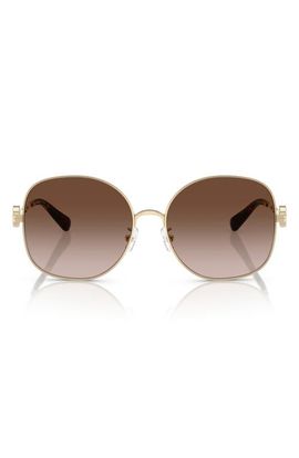 Tory Burch Tory Burch 56mm Gradient Round Sunglasses