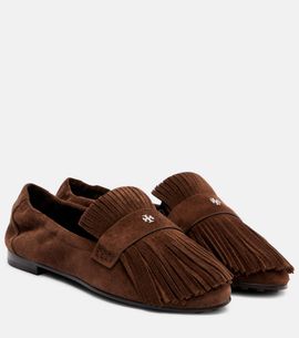 Tory Burch Tory Burch Ballet fringed suede loafers