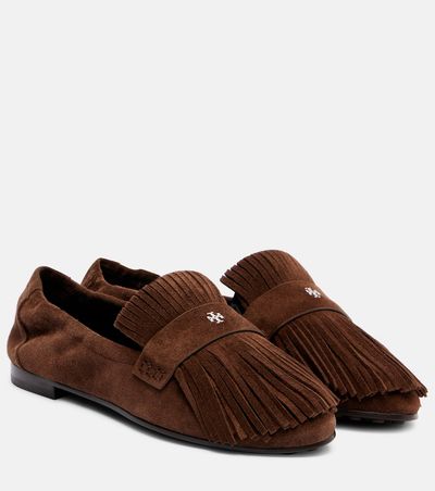 Tory Burch Tory Burch Ballet fringed suede loafers