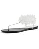 Tory Burch Tory Burch Beaded Flat Sandals Cloud - 1