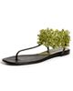 Tory Burch Tory Burch Beaded Flat Sandals Olive - 1