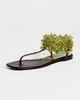 Tory Burch Tory Burch Beaded Flat Sandals Olive - 2