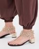 Tory Burch Tory Burch Beaded Heeled Sandals Spark Gold/Coconut - 4