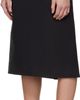 Tory Burch Tory Burch Black Molded Waistband Cotton Midi Skirt - 4
