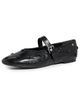 Tory Burch Tory Burch Bunny Knot Mary Jane Flats Black / Black - 1