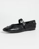 Tory Burch Tory Burch Bunny Knot Mary Jane Flats Black / Black - 2