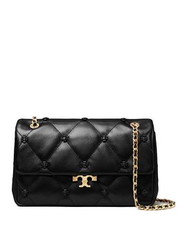 Tory Burch Tory Burch Bunny Knot Small Quilted Leather Shoulder Bag