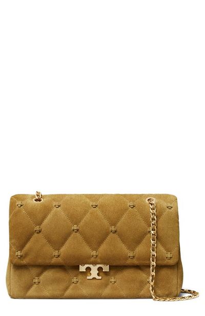 Tory Burch Tory Burch Bunny Knot Suede Shoulder Bag