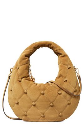 Tory Burch Tory Burch Bunny Knot Suede Top Zip Bag