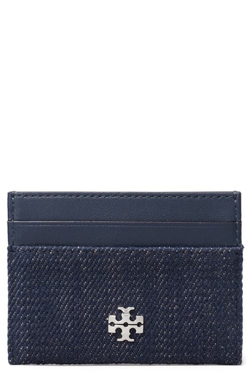 Tory Burch Tory Burch Charlie Denim Card Case