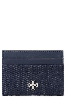 Tory Burch Tory Burch Charlie Denim Card Case