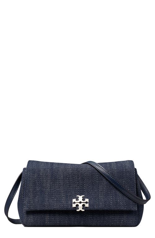 Tory Burch Tory Burch Charlie Denim Wallet on a Strap