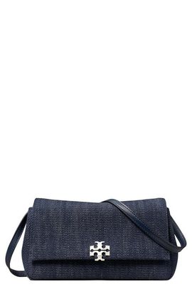 Tory Burch Tory Burch Charlie Denim Wallet on a Strap