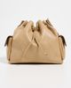Tory Burch Tory Burch Charlie Diamond Quilt Drawstring Shoulder Bag Pecan One - 2