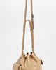 Tory Burch Tory Burch Charlie Diamond Quilt Drawstring Shoulder Bag Pecan One - 4
