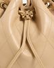 Tory Burch Tory Burch Charlie Diamond Quilt Drawstring Shoulder Bag Pecan One - 5