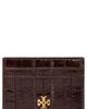 Tory Burch Tory Burch Charlie Eel Embossed Leather Card Case - 1