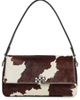 Tory Burch Tory Burch Charlie Haircalf Small Shoulder Bag Mocha Brown/Shea Butter One - 1