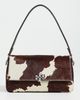 Tory Burch Tory Burch Charlie Haircalf Small Shoulder Bag Mocha Brown/Shea Butter One - 2