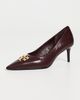 Tory Burch Tory Burch Charlie Pumps 65mm Dark Carmine / Gold - 2