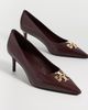 Tory Burch Tory Burch Charlie Pumps 65mm Dark Carmine / Gold - 5