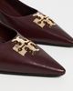 Tory Burch Tory Burch Charlie Pumps 65mm Dark Carmine / Gold - 6