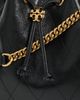 Tory Burch Tory Burch Charlie Quilted Drawstring Shoulder Bag Black One - 5