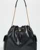 Tory Burch Tory Burch Charlie Quilted Large Drawstring Shoulder Bag Black One - 2