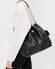 Tory Burch Tory Burch Charlie Quilted Large Drawstring Shoulder Bag Black One - 3