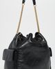 Tory Burch Tory Burch Charlie Quilted Large Drawstring Shoulder Bag Black One - 4