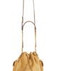 Tory Burch Tory Burch Charlie Quilted Suede Drawstring Shoulder Bag - 1
