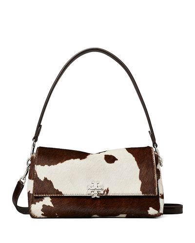 Tory Burch Tory Burch Charlie Small Calf Hair Shoulder Bag