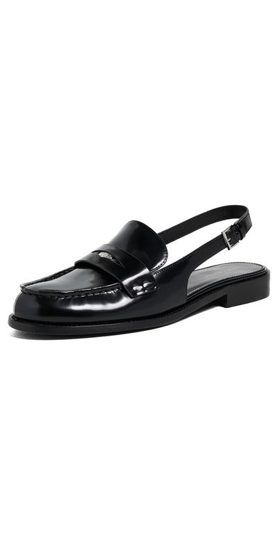 Tory Burch Tory Burch Classic Penny Slingback Loafers Perfect Black