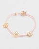 Tory Burch Tory Burch Clover Cord Bracelet Tory Gold / Pink One - 2
