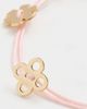 Tory Burch Tory Burch Clover Cord Bracelet Tory Gold / Pink One - 4
